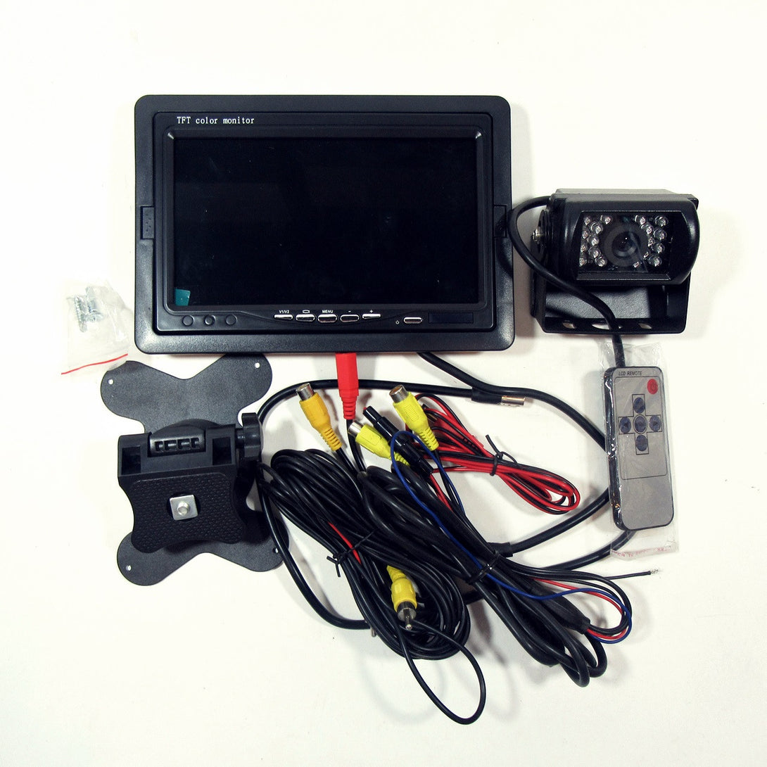 7" Pillow TFT LCD Color Car Monitor (Black) - Khazanay
